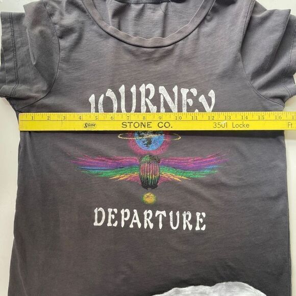 Women's Journey Departure Album Rock Band Tee Gray Small - Picture 3 of 5